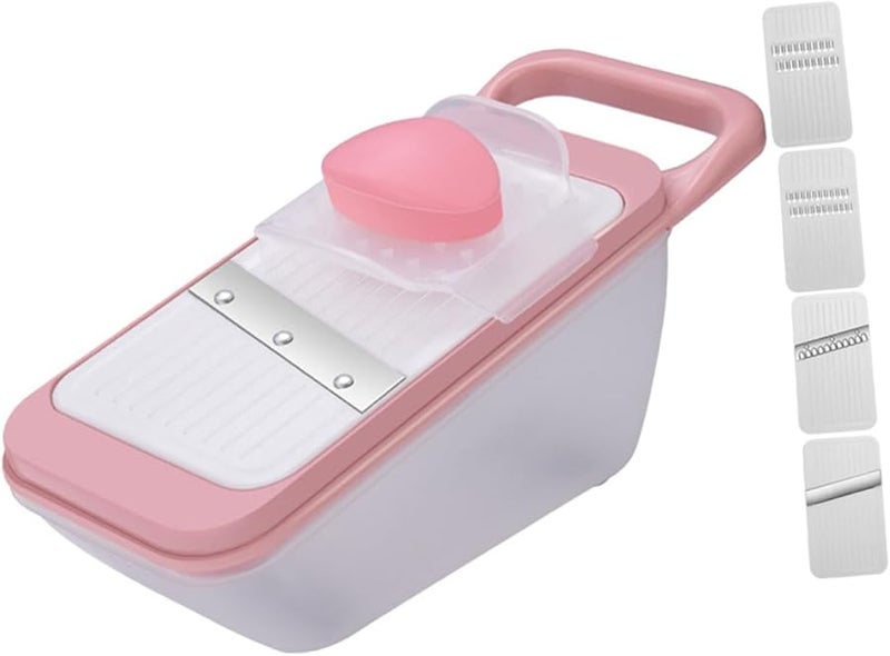 Multifunctional Vegetable Slicer Grater Set Manual Chopper Shredder with Sturdy Blades - Image 1